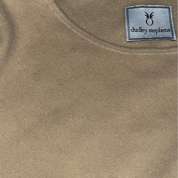 Dudley Stephens Carroll st top medium terry fleece beige oversized spring summer - Picture 9 of 11